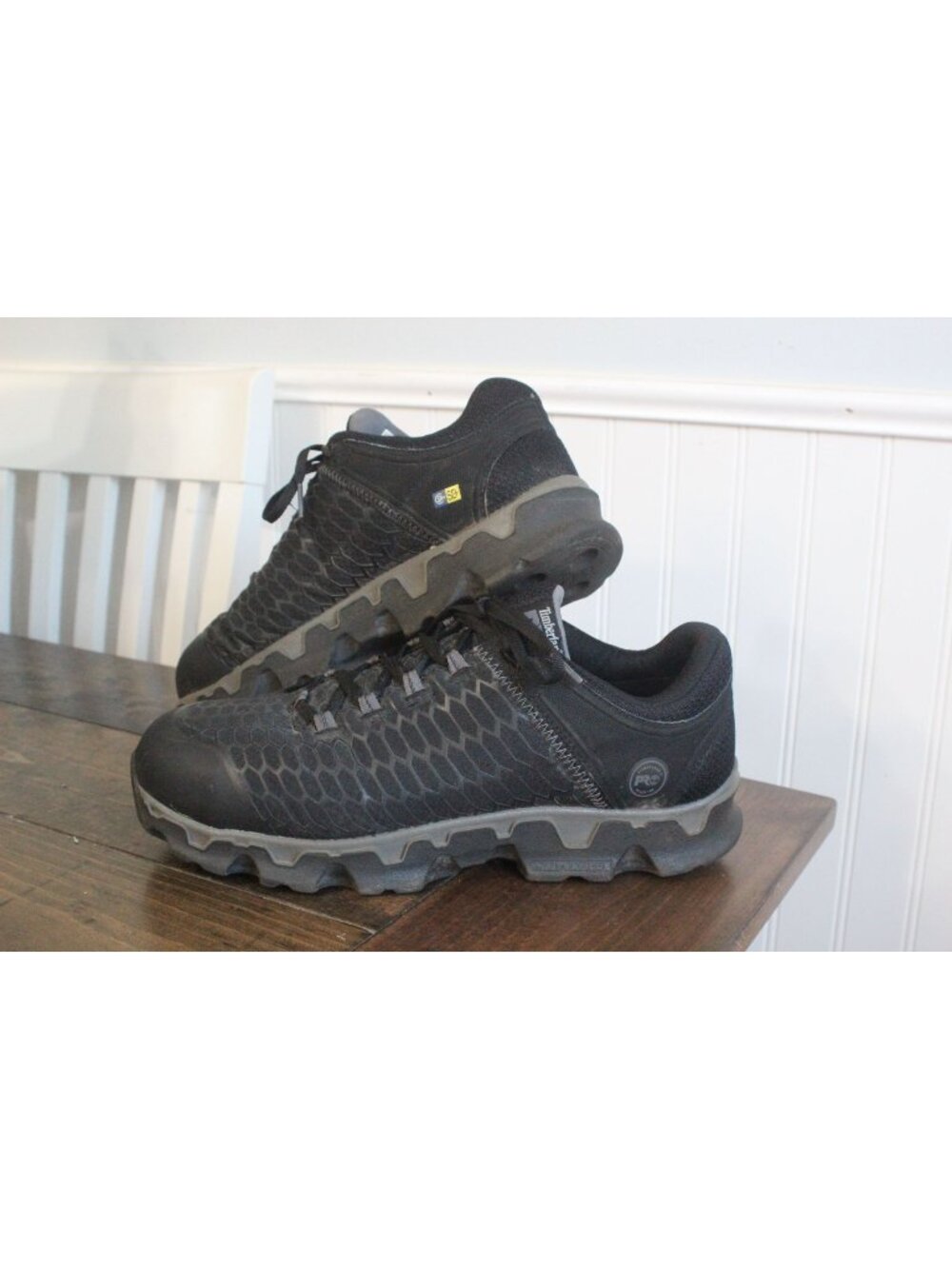 Timberland PRO Mens Powertrain Sport Alloy Toe Work Shoes Black Size 11